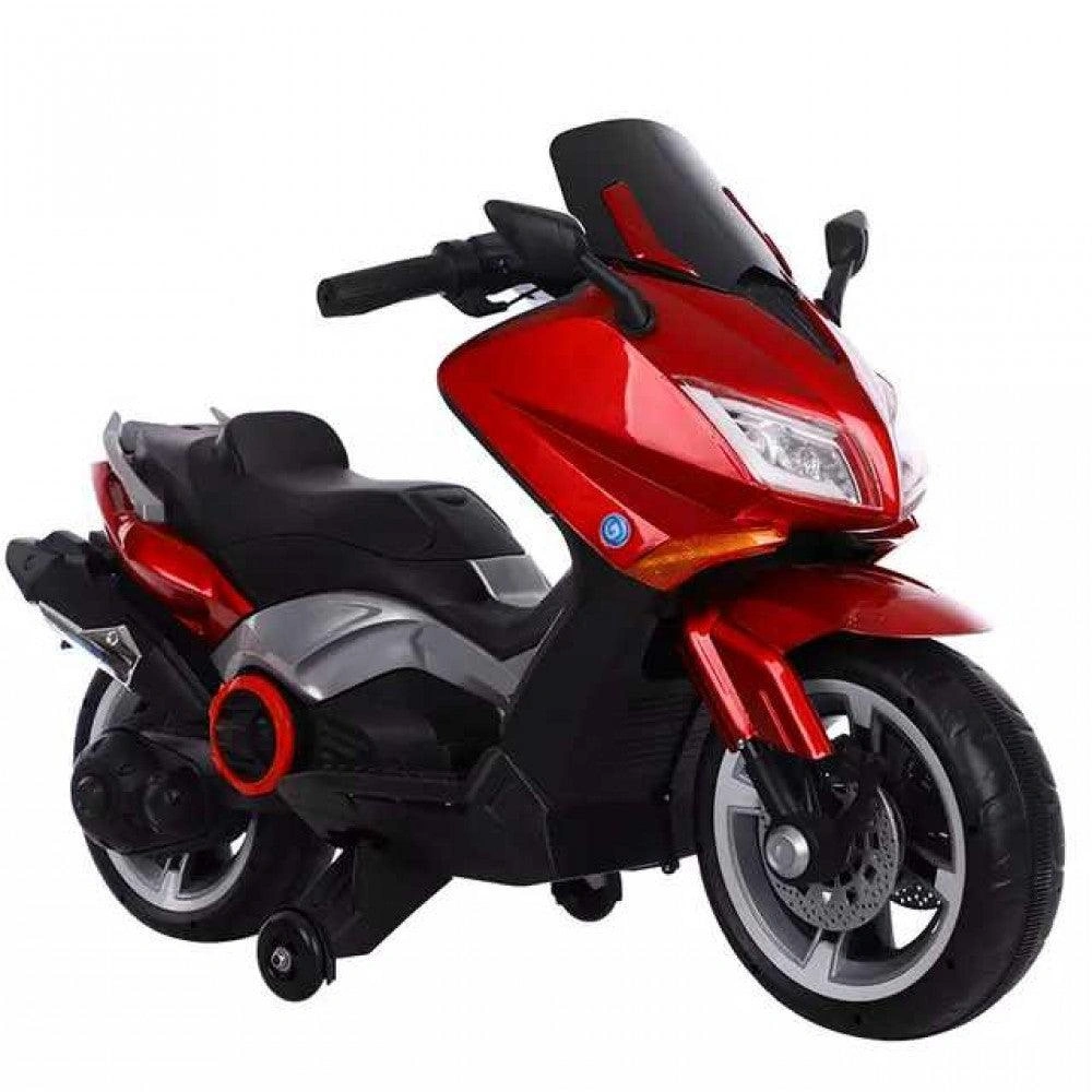 11Cart BQ 9188: Sporty 12V Ride-On Scooty for Kids—Adventure Awaits! With Training Wheels.